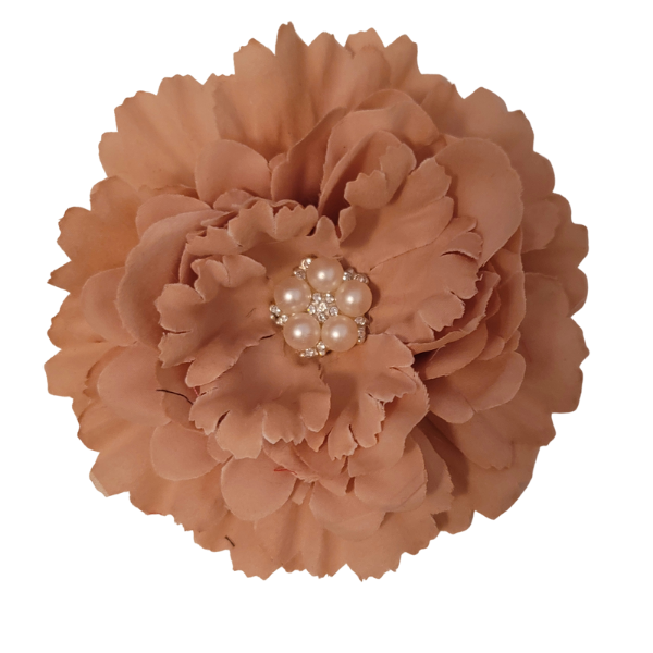 Jeweled Single Bloom 4" - Khaki - TLC