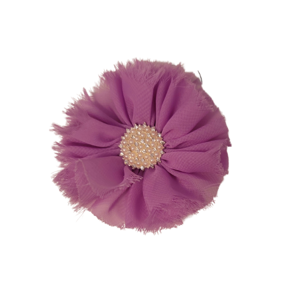 Pearly Chiffon Flower 1.5" - Lilac - TLC