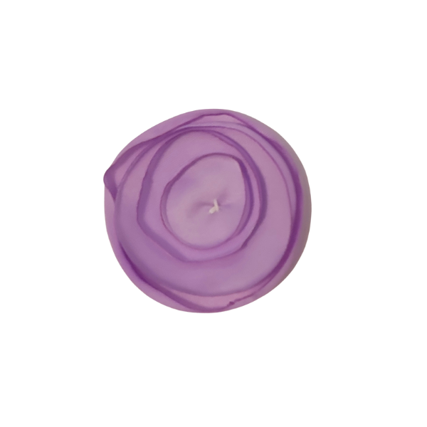 Singed Circle Flower 1" - Lilac - TLC
