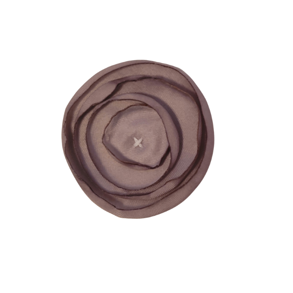 Singed Circle Flower 1" - Grey - TLC