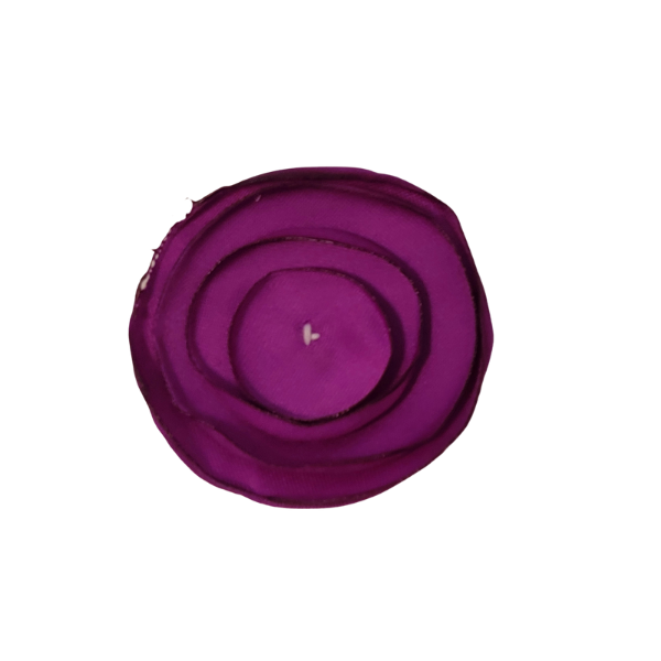 Singed Circle Flower 1" - Purple - TLC