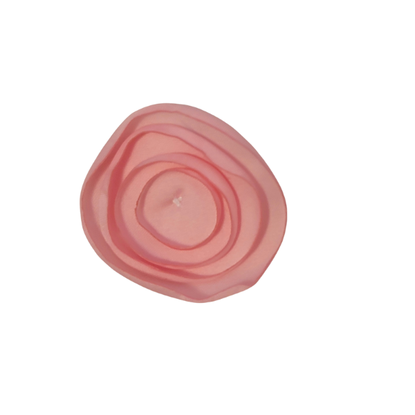 Singed Circle Flower 1" - Baby Pink - TLC