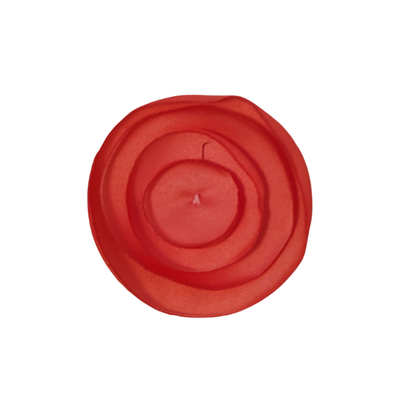 Singed Circle Flower 1" - Orange - TLC