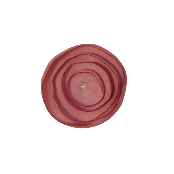 Singed Circle Flower 1" - Dusty Rose - TLC