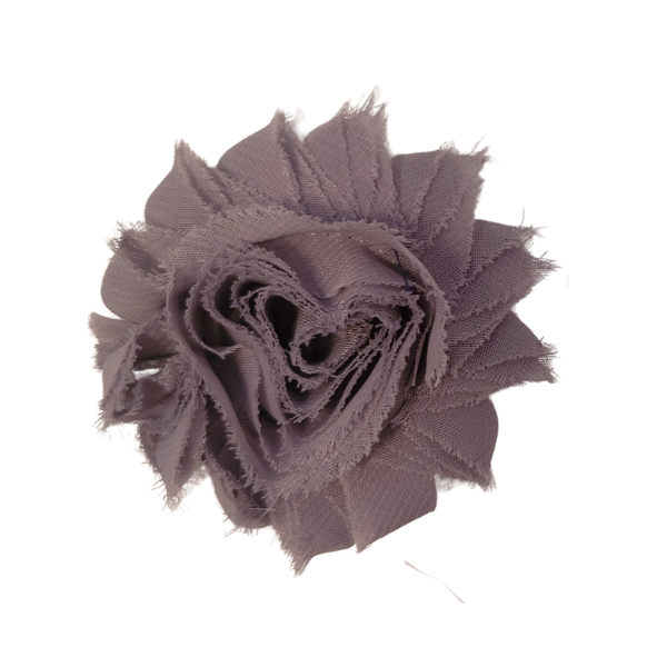 Shabby Chiffon Flower 1.5" - Grey - TLC