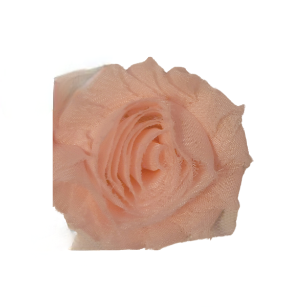 Shabby Chiffon Flower 1.5" - Peach - TLC