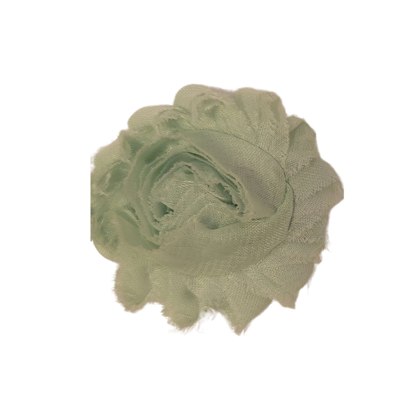 Shabby Chiffon Flower 1.5" - Wasabi - TLC