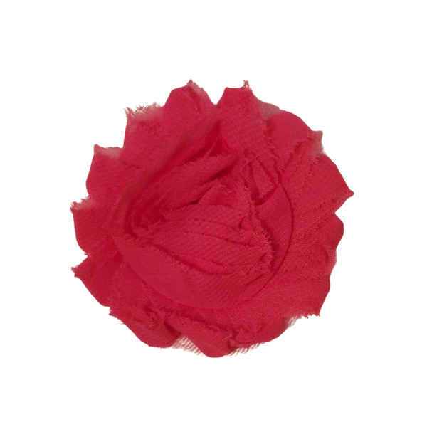 Shabby Chiffon Flower 1.5" - Hot Pink - TLC