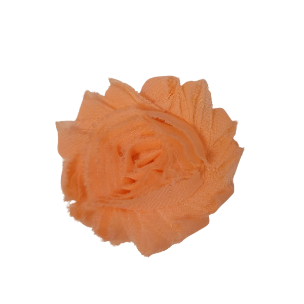 Shabby Chiffon Flower 1.5" - Tangerine - TLC