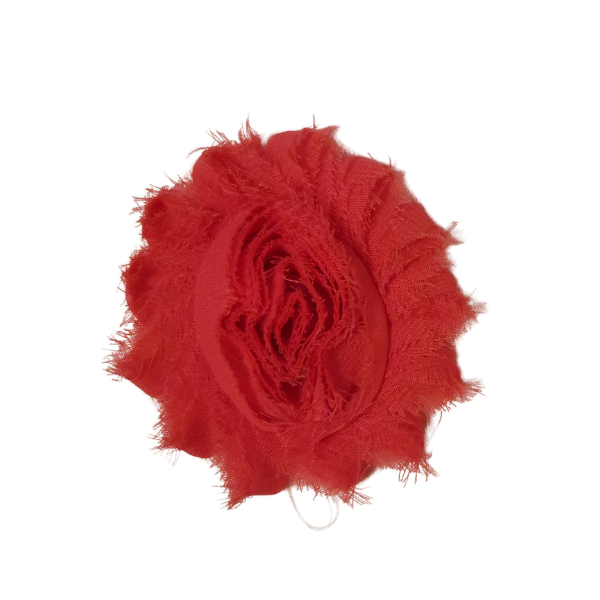 Shabby Chiffon Flower 1.5" - Coral - TLC