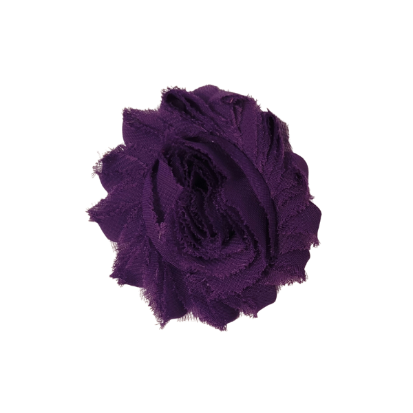 Shabby Chiffon Flower 1.5" - Purple - TLC