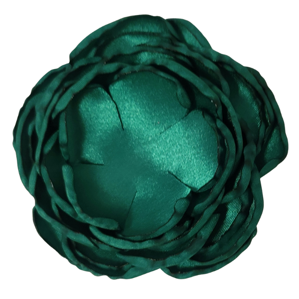 Layered Singed Satin Peony 4" - Green - TLC