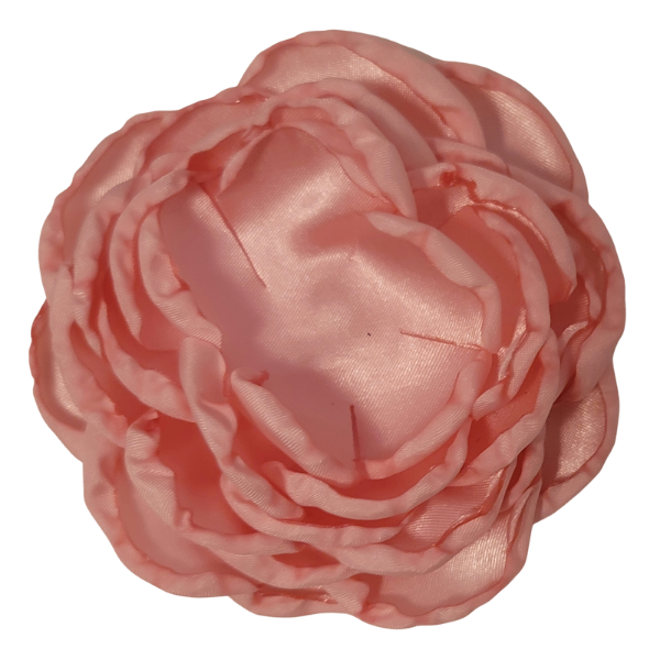 Layered Singed Satin Peony 4" - Baby Pink - TLC