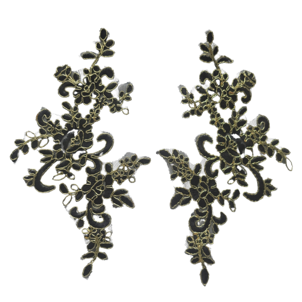 Black & Gold Apliquee
