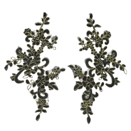 Black & Gold Apliquee
