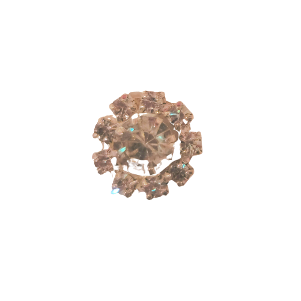 Rhinestone Flatback Button Embellishment - TLC - Set of 5