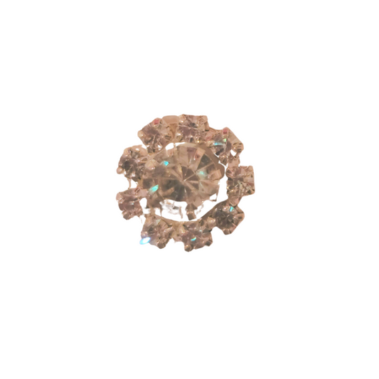 Rhinestone Flatback Button Embellishment - TLC - Set of 5