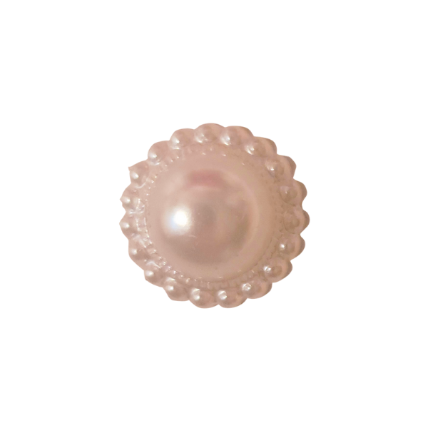 Pearl Flatback Button Embellishment - TLC - Set of 10