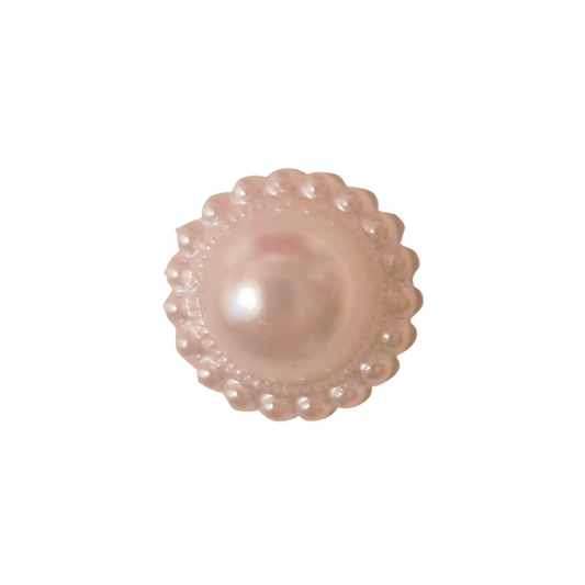 Pearl Flatback Button Embellishment - TLC - Set of 10