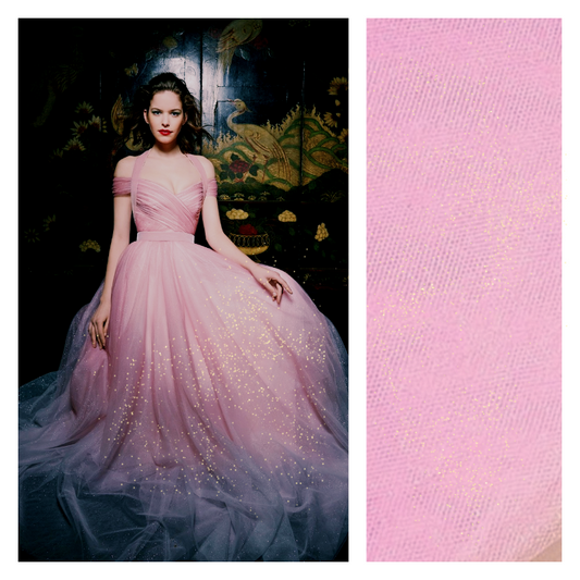Rosette (Light Pink) - Luxury Glimmer/Shimmer Tulle  - TLC