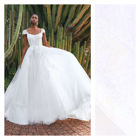 Snow White (Bridal) - Luxury Glimmer/Shimmer Tulle  - TLC