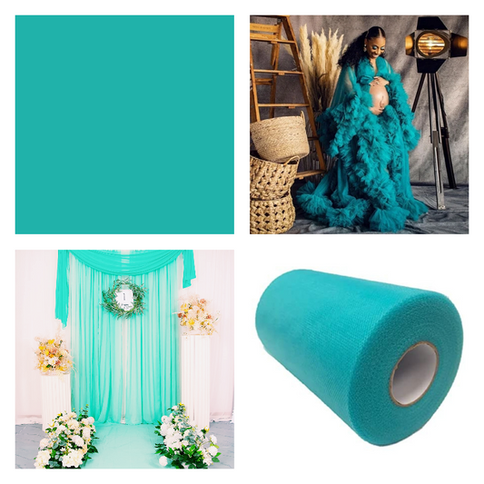 Teal - Luxury Matte Tulle  - TLC