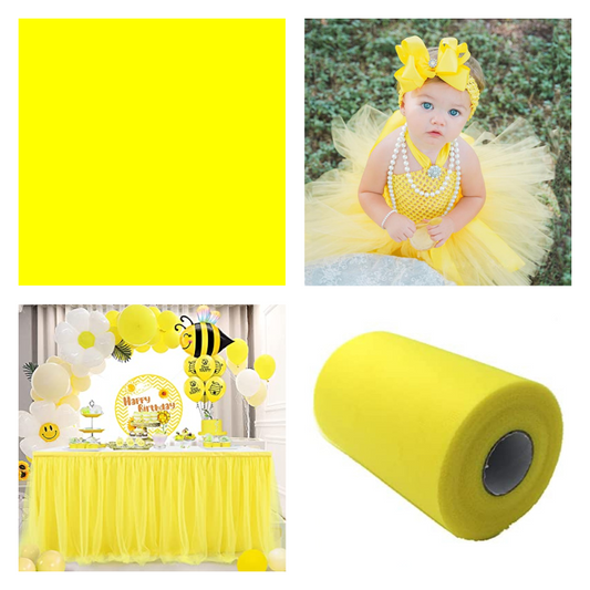 Lemon Yellow - Luxury Matte Tulle  - TLC