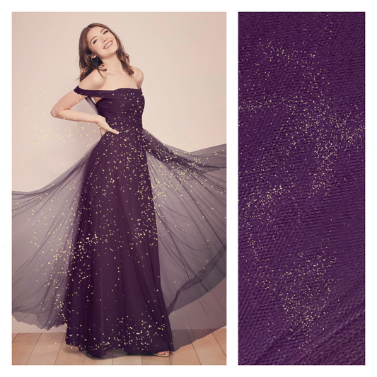 Eggplant - Luxury Glimmer/Shimmer Tulle  - TLC