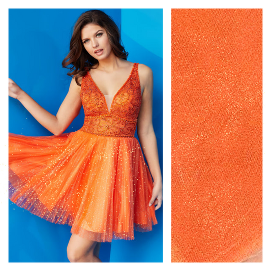 Shrimp Orange - Luxury Glimmer/Shimmer Tulle  - TLC