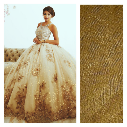 Antique Gold - Luxury Glimmer/Shimmer Tulle  - TLC