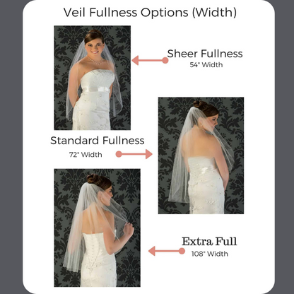 TLC Signature Wedding Veil Kits - White