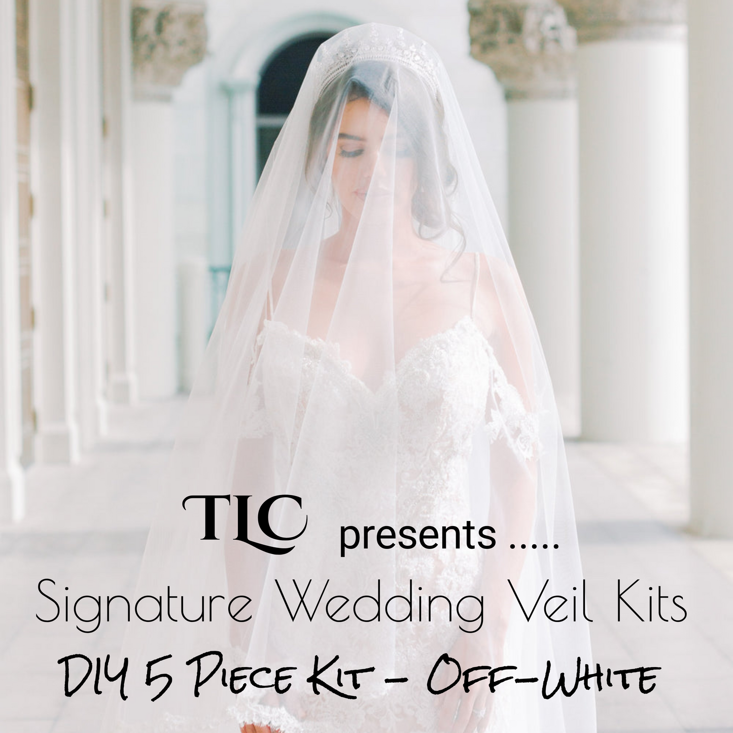 TLC Signature Wedding Veil Kits - Off-White