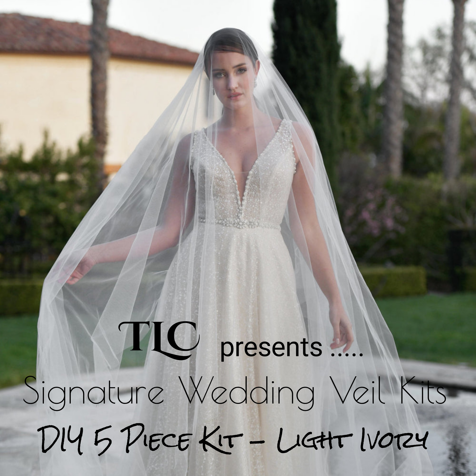 TLC Signature Wedding Veil Kits - Light Ivory – Tulle Luxe Canada