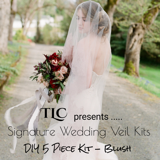 TLC Signature Wedding Veil Kits - Blush