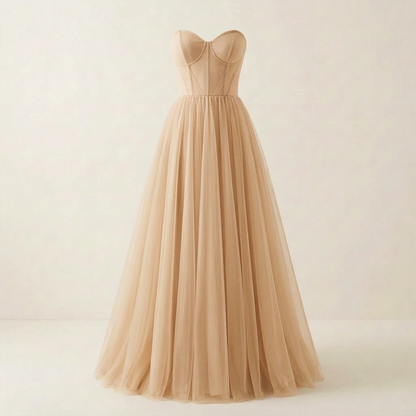 Beige (Champagne) - Luxury Matte Tulle  - TLC