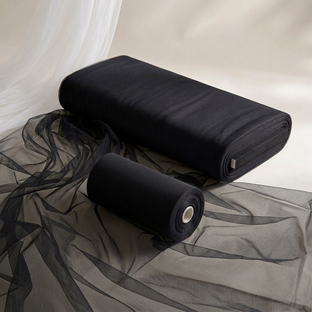 Black tulle