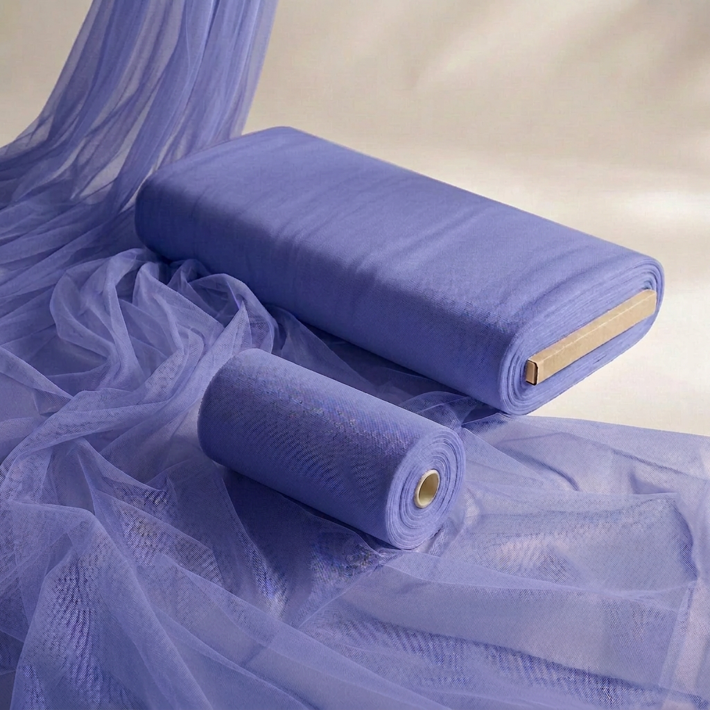 Darker blue-toned Lavender tulle