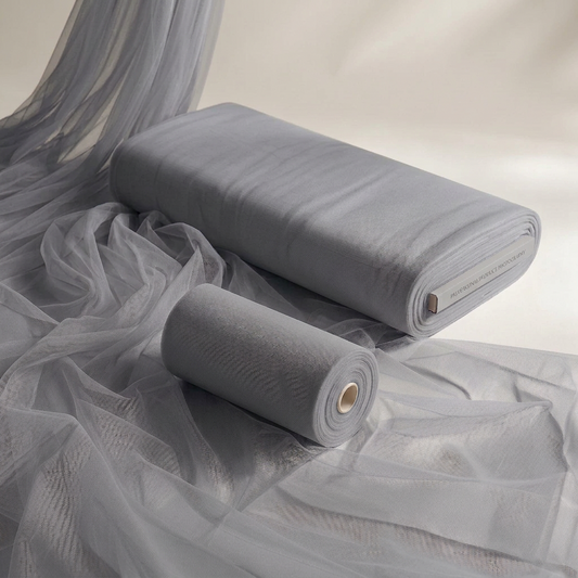Grey - Luxury Matte Tulle  - TLC