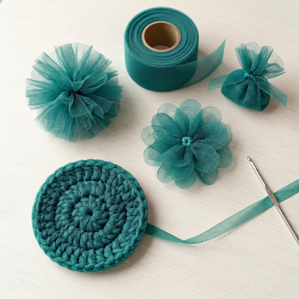 Jade tulle crafts