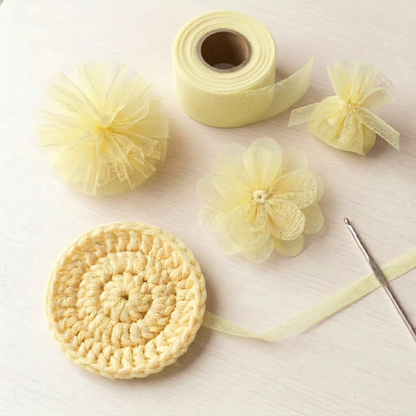 Lighter pale yellow Maize tulle crafts