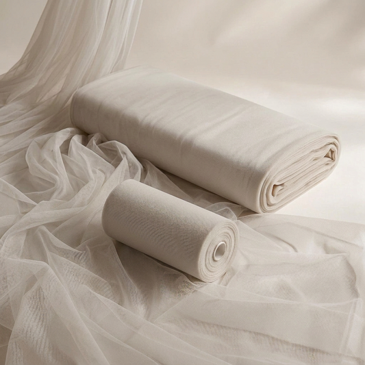 Oyster Grey - Luxury Matte Tulle  - TLC