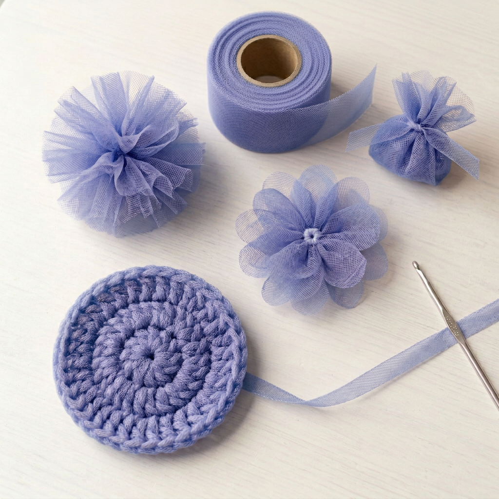 Periwinkle Blue tulle crafts