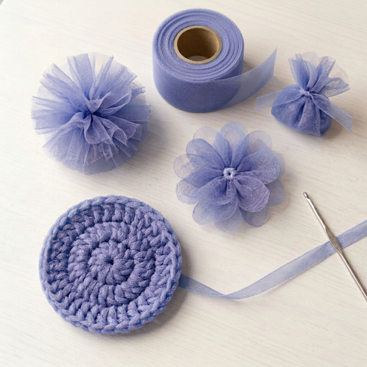 Periwinkle Blue tulle crafts