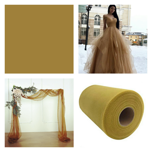 Antique Gold - Luxury Matte Tulle  - TLC