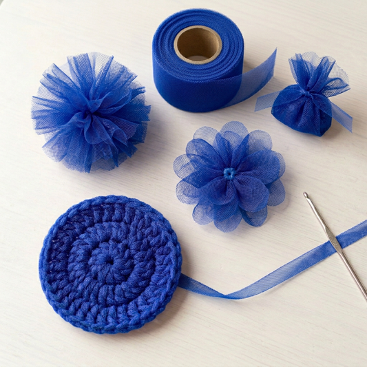 Royal Blue tulle crafts