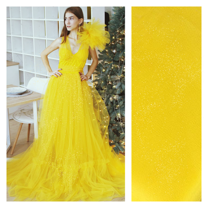 Lemon - Luxury Glimmer/Shimmer Tulle  - TLC