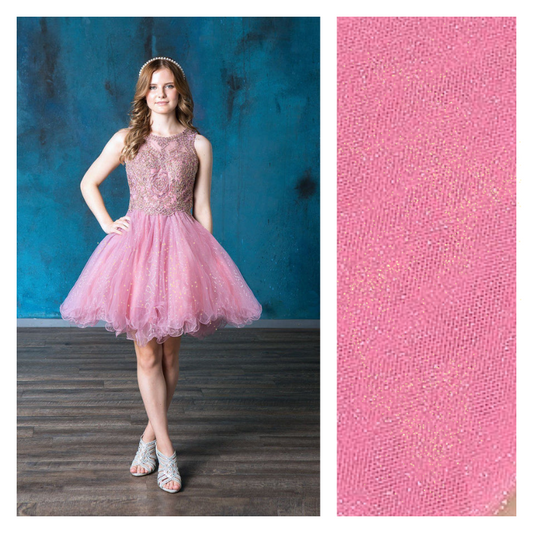 Paris Pink - Luxury Glimmer/Shimmer Tulle  - TLC