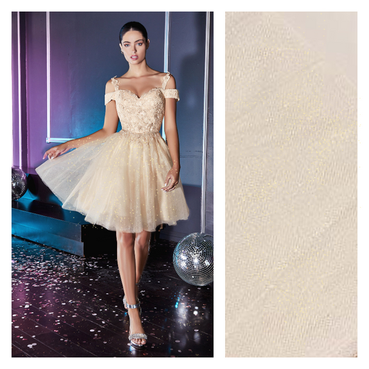 Ivory - Luxury Glimmer/Shimmer Tulle  - TLC