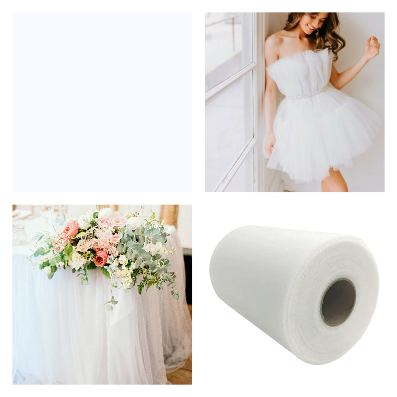 Diamond White (Off-White) - Luxury Matte Tulle  - TLC