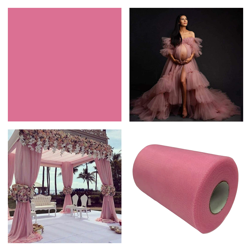 Dusty Rose - Luxury Matte Tulle  - TLC